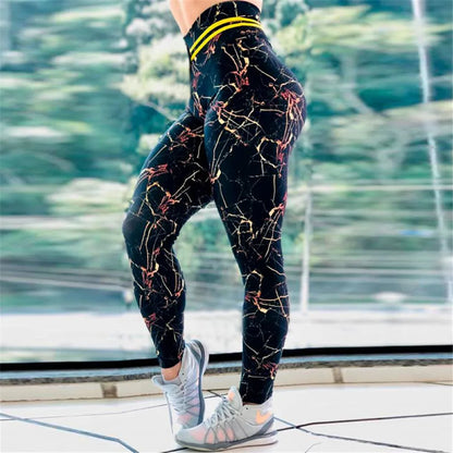 NADANBAO Sporting Leggings Women Green Wings Print Pants Multi Designs