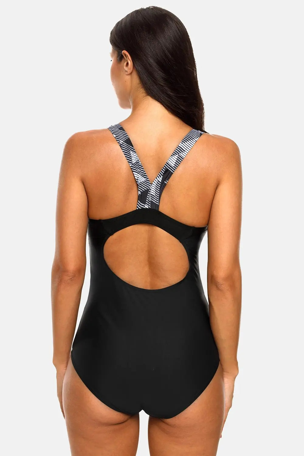 Charmleaks Ladies One Piece Sports Swimsuit Women Sports Swimwear Bikini Backless Beach Wear Bathing Suits Monokini