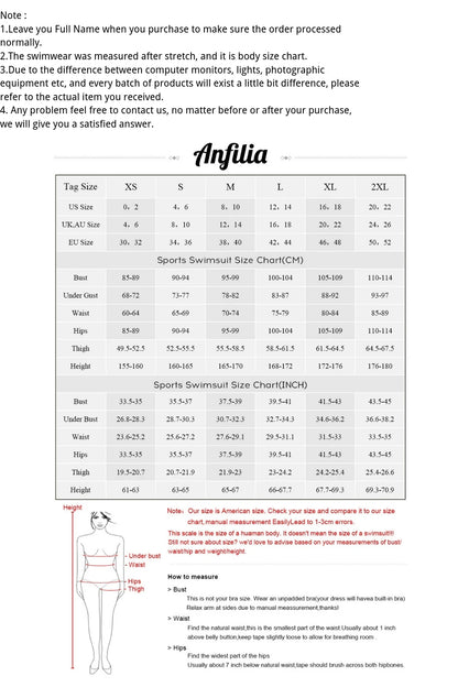 Anfilia Women's One Piece Sports Swimwear Colour Flash Swimsuit