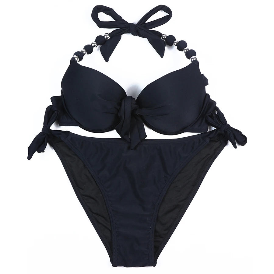 Women Bikini Offer Combined Size Swimsuit Push Up Bikini Sets Brazilian Bathing Suits Swimwear Female XXL