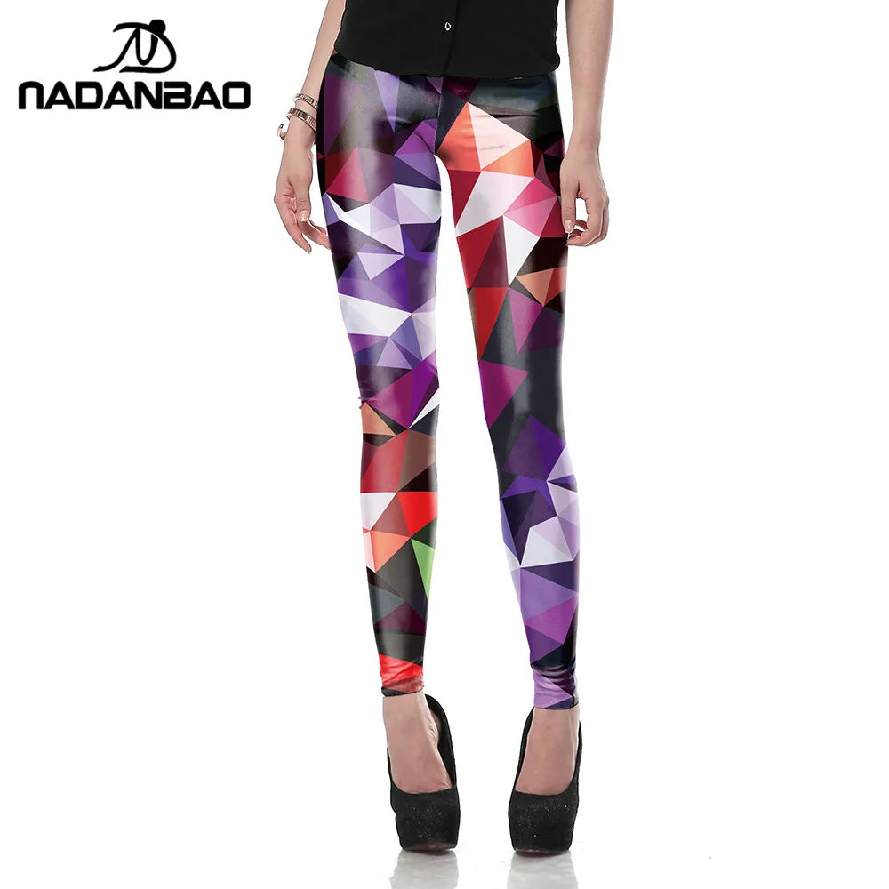 Legging Black Blue and Purple Objects Leggins Printed leggings Women leggings Women Pants