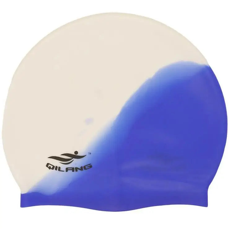 Waterproof Silicone Swim Caps Women Men High Elastic Flexible Protect Ears Hair Swimming Pool Hat for Adults Children Girls Boys