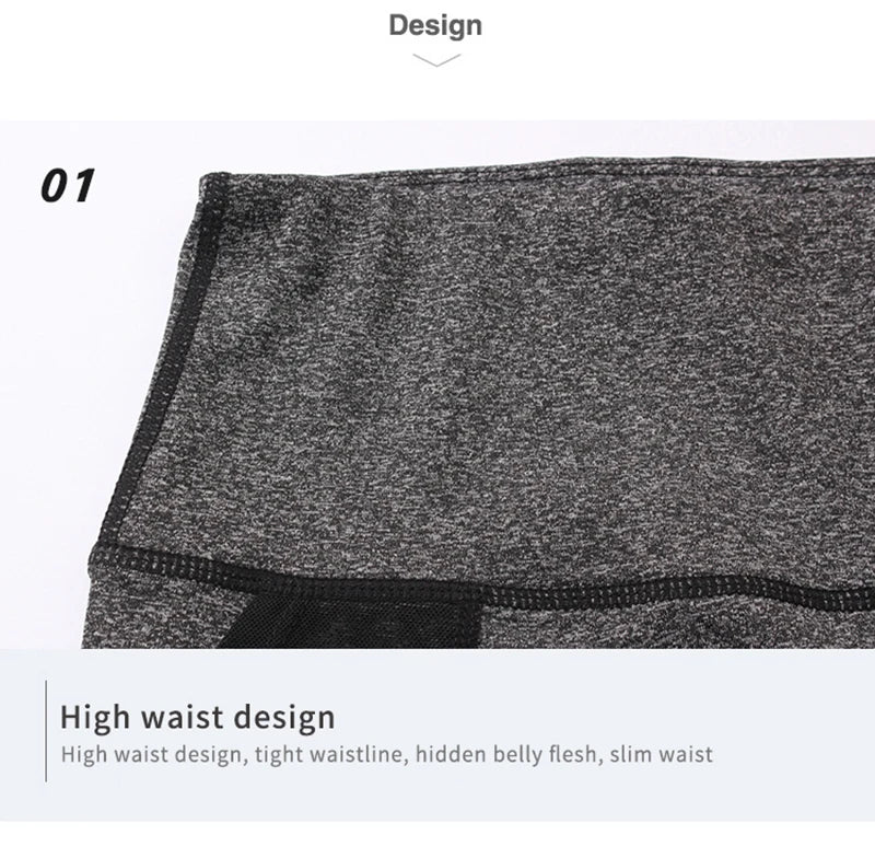 Gym Shorts Women High Waist Compression Quick Dry Yoga Shorts Fitness Running Push Up Shorts Pockets Design