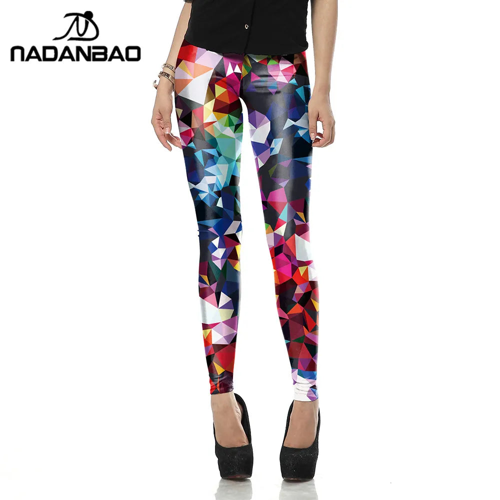 Legging Black Blue and Purple Objects Leggins Printed leggings Women leggings Women Pants