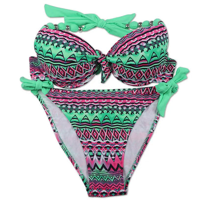 Women Bikini Offer Combined Size Swimsuit Push Up Bikini Sets Brazilian Bathing Suits Swimwear Female XXL