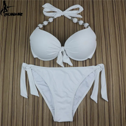 Women Bikini Offer Combined Size Swimsuit Push Up Bikini Sets Brazilian Bathing Suits Swimwear Female XXL