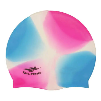 Waterproof Silicone Swim Caps Women Men High Elastic Flexible Protect Ears Hair Swimming Pool Hat for Adults Children Girls Boys