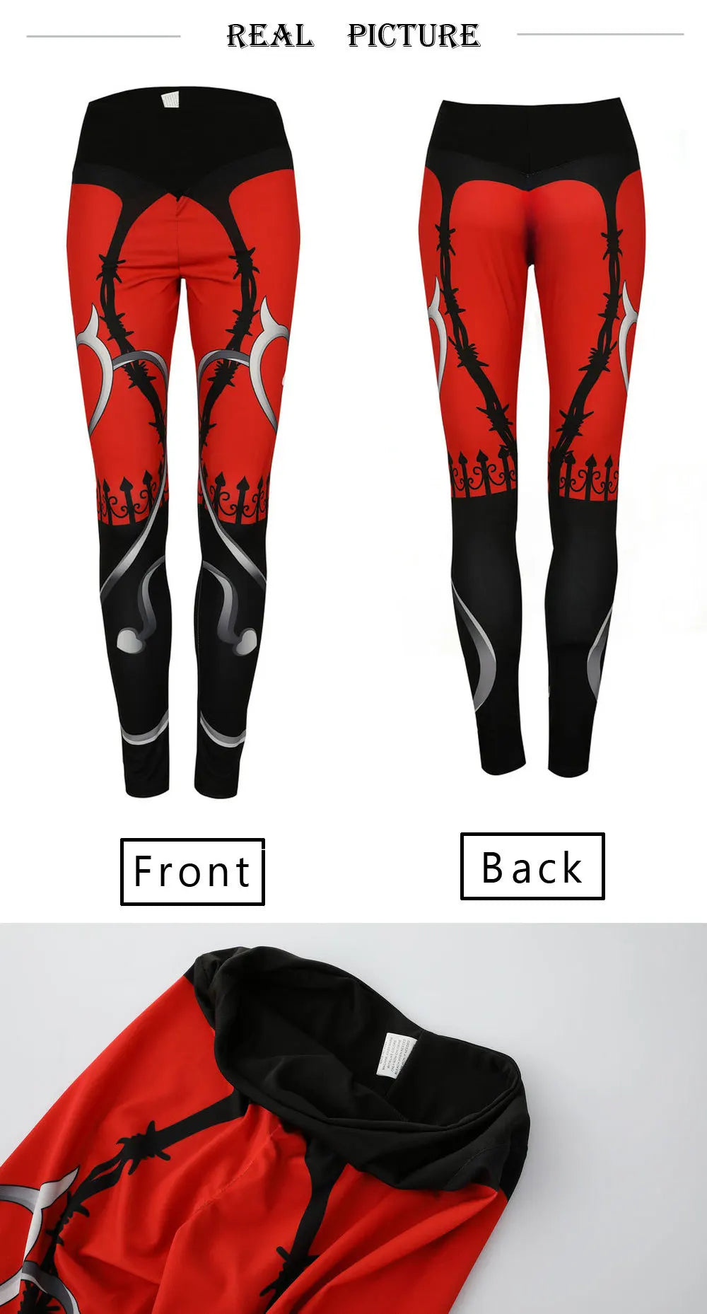 Heart Shape Digital Printing Nine Points Sport Trousers Fashion Women's Yoga High Waist Tight Hips Casual Leggings