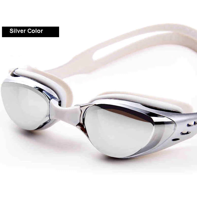 colorful Unisex coating mirrored swimming goggles adult water sportswear anti-fog anti-UV Waterproof swimming Glasses