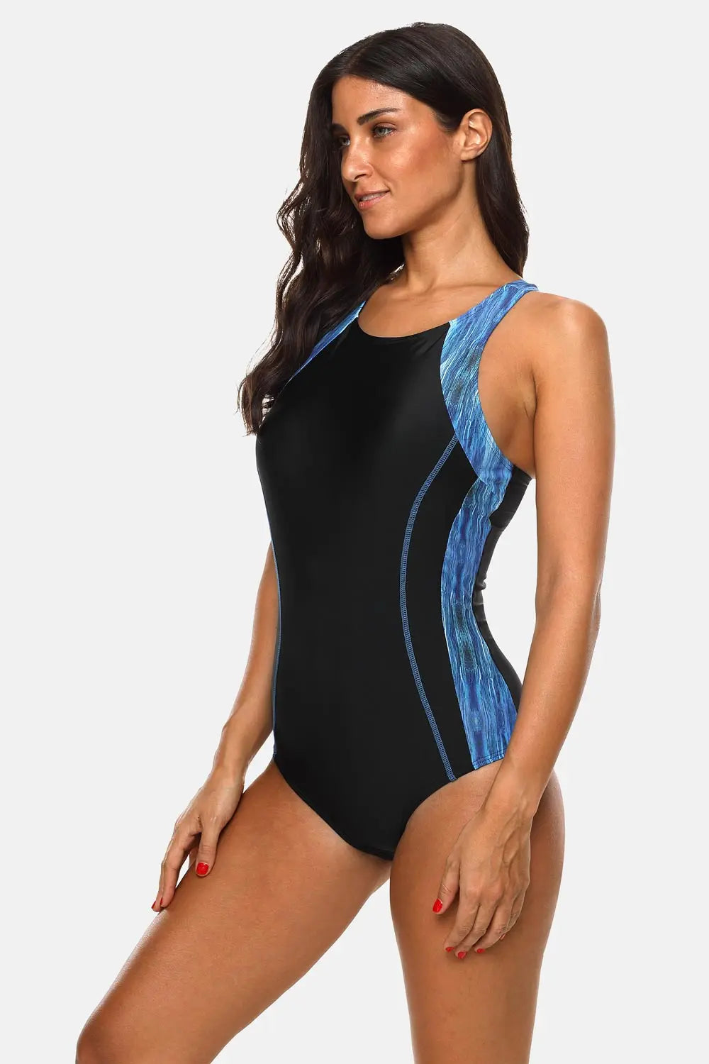 Charmleaks Ladies One Piece Sports Swimsuit Women Sports Swimwear Bikini Backless Beach Wear Bathing Suits Monokini