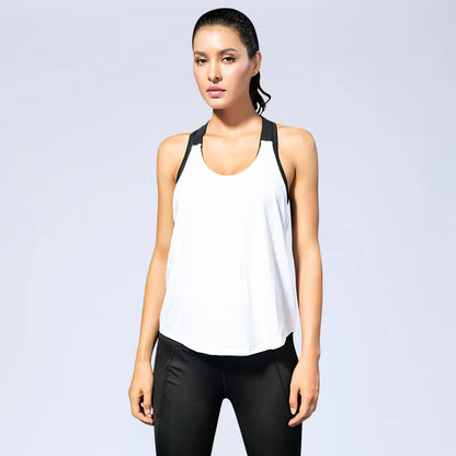 Fitness Top Women Breathable Gym Workout Tank Top Backless Sport T Shirt Women Running Shirt Sportwear