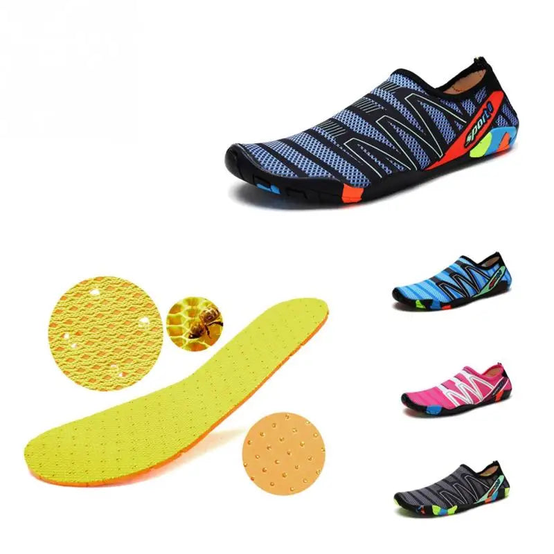 Unisex Swimming Shoes Water Sports Aqua Beach Surfing Slippers Upstream Light Athletic Footwear Swimming For Men Women