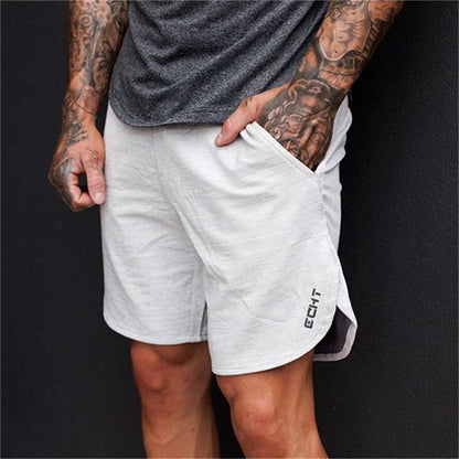 Men Gym Cotton Shorts Running Jogging Sports Fitness Bodybuilding Bermuda Male Summer Crossfit Workout Training Short Pants
