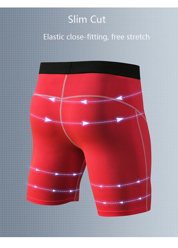 High Quality Sport Shorts Men Compression Shorts Jogging Fitness Short Training Short Legging Bottoms Pants Soccer Workout Short