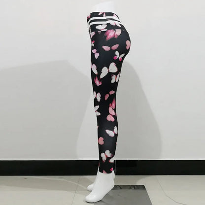 Women Seamless Leggings High Waist Push Up Yoga Pants Fitness Running Pants Gymwear Hip Lifting Print Workout Sports Tights