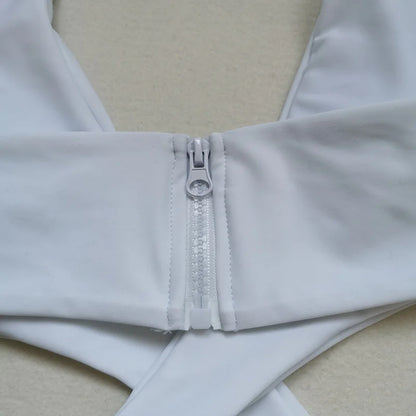 High Cut Out Halter Female Swimwear One Piece Swimsuit Women Cross Bandage Monokini Bather Bathing Suit Swim Bodysuit