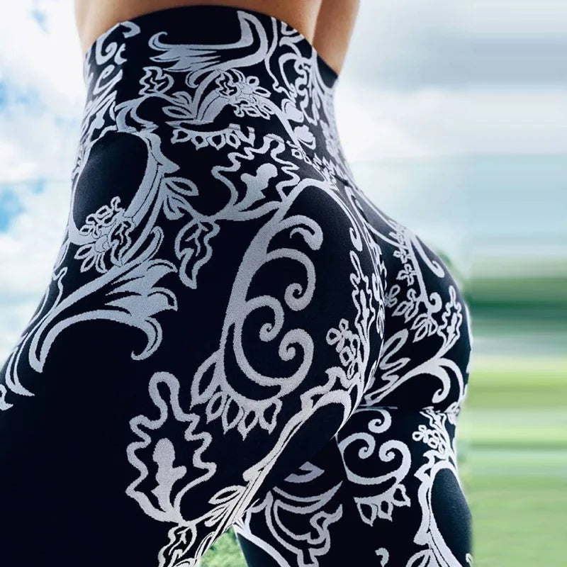 Plus Size Sport Leggings Women High Waist Yoga Pants Fitness Running Seamless Leggings Push Up Workout Training Tight Gymwear