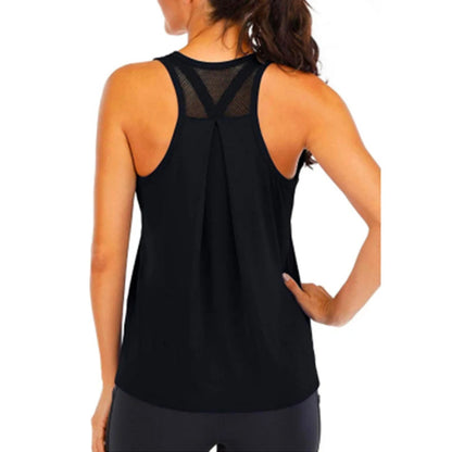 Yoga Shirt Female Style T-Shirt Loose Fitness Tops Vest Women Sleeveless Sport Tee Quick-Drying Gym Running Workout Blouse