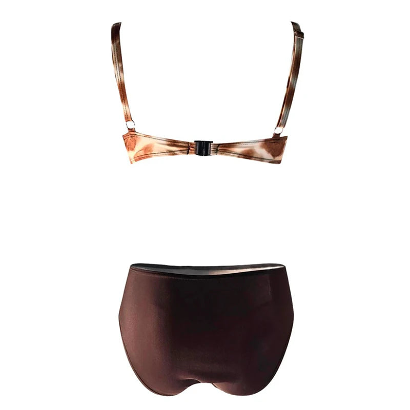 Women's Leopard Print Padded Bikini Set