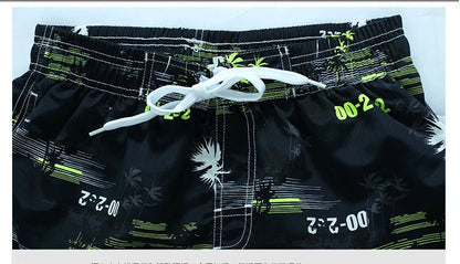 Summer Men Quick-drying Beachwear Plus Size Swimsuit Shorts Male Fashion Casual Loose Hawaii Printing Surf Board Shorts