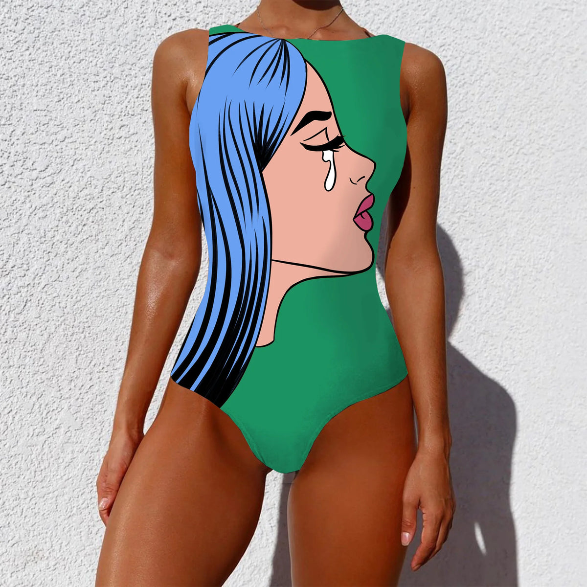 One Piece Swimsuit Women Swimwear Monokini Long Sleeve Printed Floral Female Bathing Suit Surfing Bodysuit Swim Wear Beach
