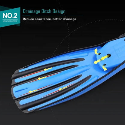 Scuba Diving Stainless Steel Spring Fin Straps Fins Adult Swim Shoes Silicone Long Snorkeling Monofin Dive Flippers