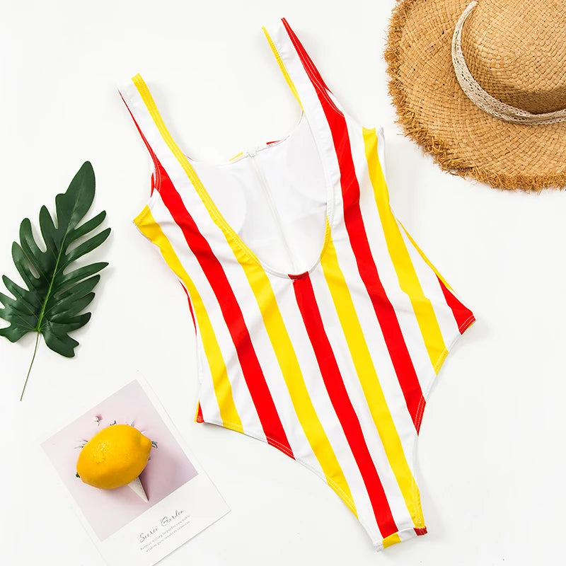 Multi Designs Color Printed Zipper Swimsuit One Piece Swimwear Women Floral Bathers Bathing Swimming Swim Suit Female Beachwear