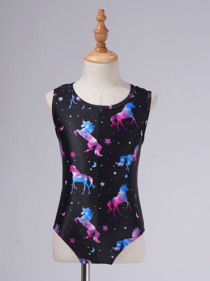 Kids Girls Print One-piece Swimsuit Fish Scales Mermaid Bodysuit Swimwear Pool Party Water Park Bathing Suit for Beach Vacation