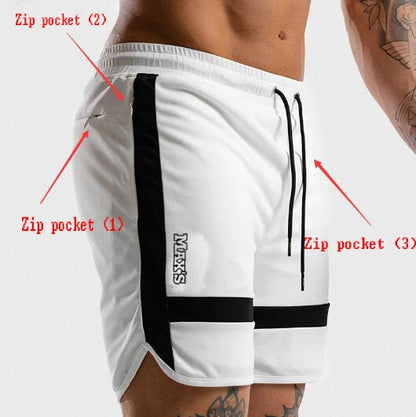 Summer Running Shorts Men Fitness Gym Joggers Workout  Breathable Mesh Men Short Pants Quick Dry Training Sport Gym Shorts Male