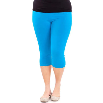 Plus Size Women Leggings Casual Solid Spring Summer Modal Leggings Cotton Elastic Waist Stretch Pants