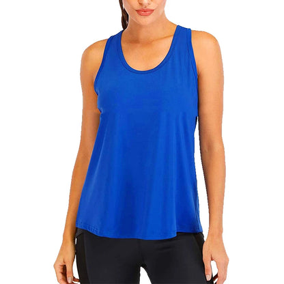 Yoga Shirt Female Style T-Shirt Loose Fitness Tops Vest Women Sleeveless Sport Tee Quick-Drying Gym Running Workout Blouse