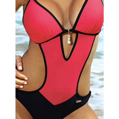 Women One Piece Swimsuit Ladies Hollow Out Brazilian Bikini Fashion Female Swimwear Push Up Beachwear