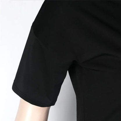 Plus Size Women Clothing Two Piece Set 4xl Summer Slip HemTop Shorts Suit Casual Tracksuit Streetwear