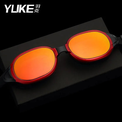 YUKE Electroplating UV Waterproof Anti fog Swimwear Eyewear Swim Diving Water Glasses Gafas Adjustable Swimming Goggles Adult