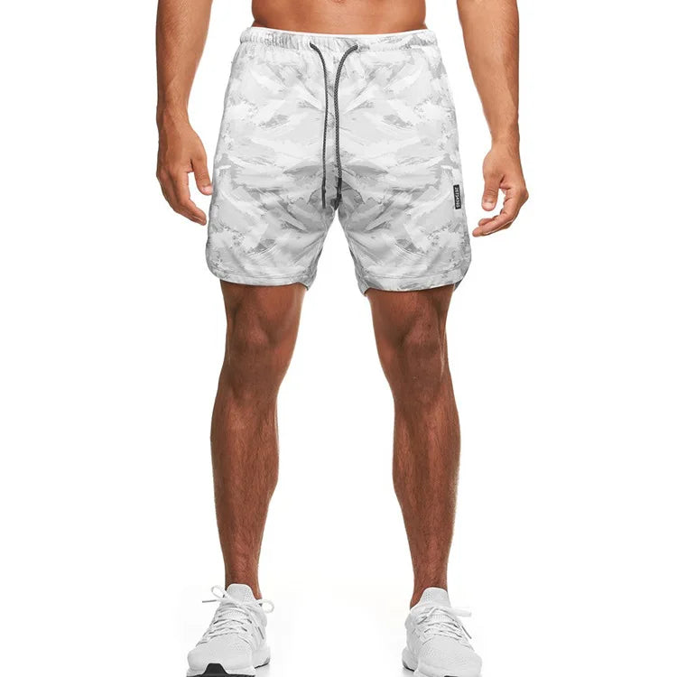 Camouflage Running Shorts Men Gym Fitness Sports Shorts Quick Dry Swim Beach Shorts Jogging Training Short Pants Male Sweatpants