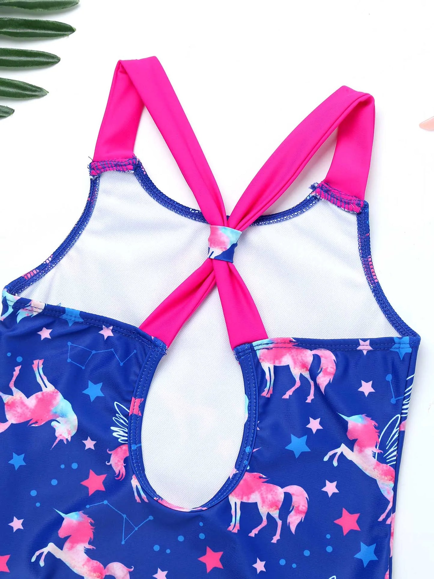 4-16Y Sleeveless One-Piece Swimsuit for Little and Big Girls with Cartoon Pattern Printing Swimwear Children Bathing Beach Wear