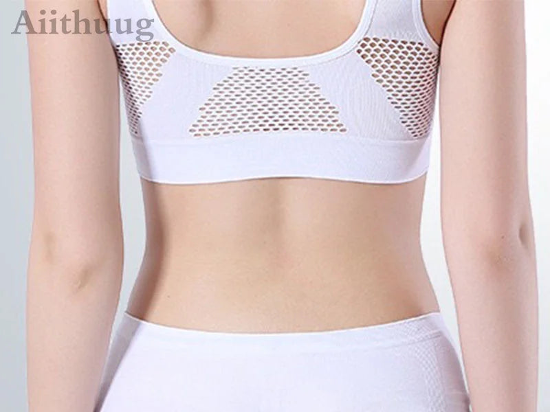 6XL Racerback Sports Bra for Women - Comfortable Sleep Bra Seamless Workout Yoga Bra Plus Size Breathable Mesh Workout
