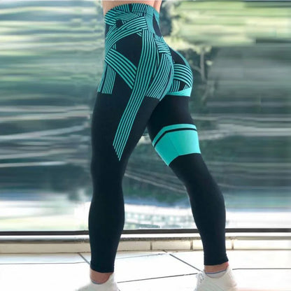 Women Seamless Leggings High Waist Push Up Yoga Pants Fitness Running Pants Gymwear Hip Lifting Print Workout Sports Tights