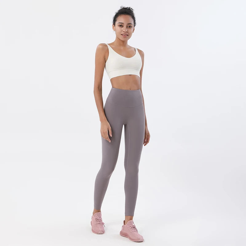 Nylon Tracksuits Women's Yoga Set Sports Suit Gym Fitness Bra Leggings Women Lounge Wear Crop Tops 18 Colors