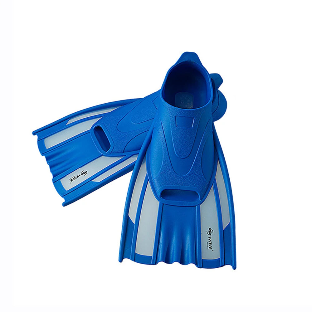 Professional Swimming Training Short Fins for Men and Women, Adult Fins Cover Feet, Breaststroke Free Snorkeling