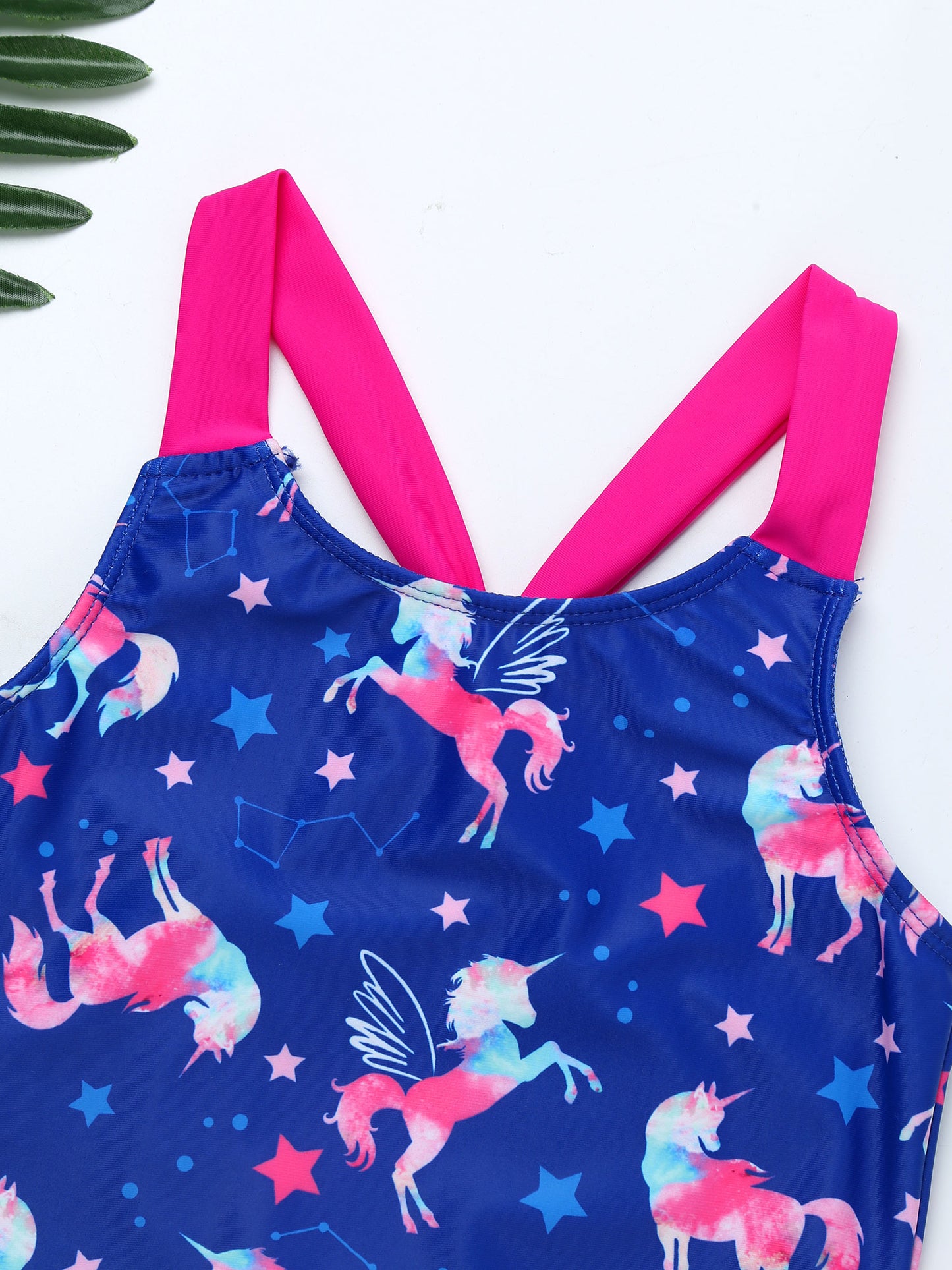 Little Girls Mermaid Fish Scales Swimsuit Sleeveless Cartoon Print One-piece Swimwear Summer Beachwear Bathing Suit