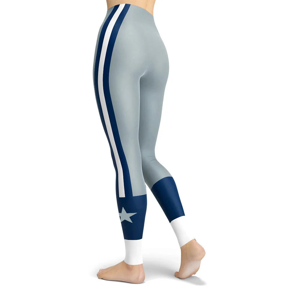 Women Legging Rainbow Stripe Printing Fitness leggings Fashion Slim High Waist Leggings Woman Pants