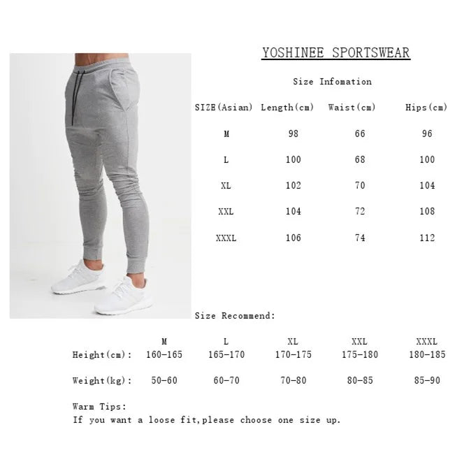 Men's Slim Jogger Pants, Tapered Athletic Sweatpants for Jogging Running Exercise Gym Workout