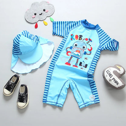 Kids Bathing Suits UV Protection Swimsuit Baby Boy Long Sleeve Swimwear for Children Swimming Suit Child Beach Pool Clothes