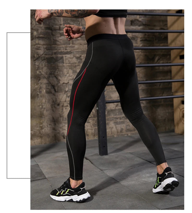 Men's Tights Compression Sport Pants Men Running Gym Leggings Training and Joggings Leggings  Soccer Tights Sports Pants for Men