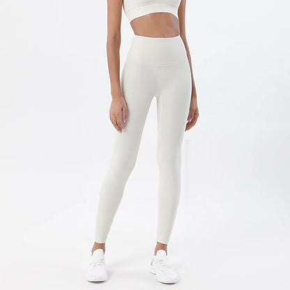 Nylon Leggings Women's Pants Yoga Sport Fitness Gym High Waist Elastic Breathable Leggings For Fitness Womens Clothing