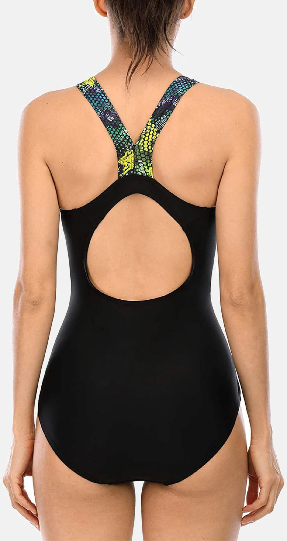 Charmleaks Ladies One Piece Sports Swimsuit Women Sports Swimwear Bikini Backless Beach Wear Bathing Suits Monokini