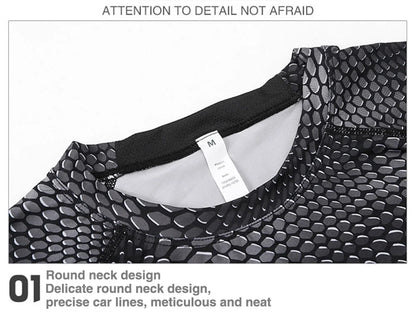 Men Running Shirt Compression Quick Dry Breathable Gym Shirt Elastic Sweat Sport Shirt Fitness Men Clothing Rashguard Male Tops