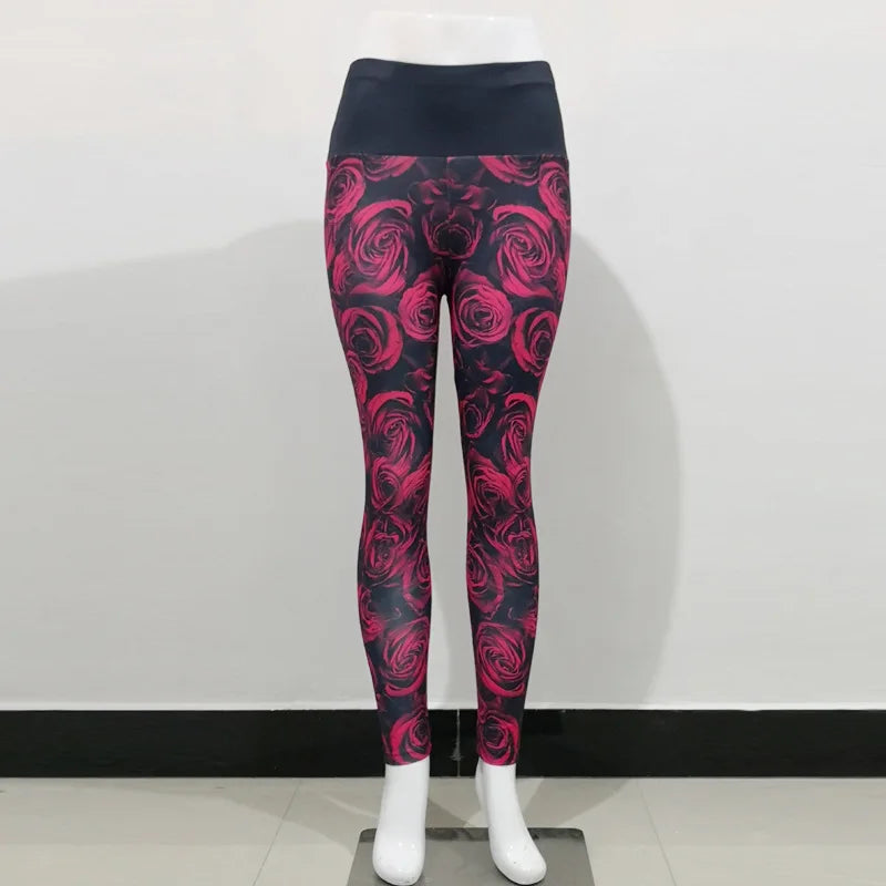 Leggings Women High Waist Yoga Pants Seamless Push Up Multiple Colourful Designs