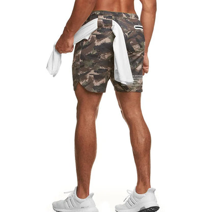 Camouflage Running Shorts Men Gym Fitness Sports Shorts Quick Dry Swim Beach Shorts Jogging Training Short Pants Male Sweatpants